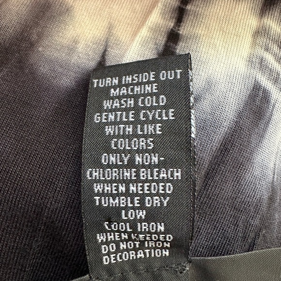 INC International Concepts Tie Dye  Rhinestone Asymmetrical Blouse Size Large - Picture 8 of 11